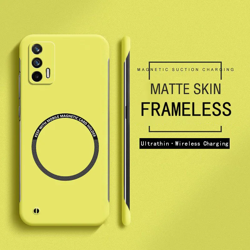 Frameless Magnetic Slim Case with Wireless Charging and Matte Finish