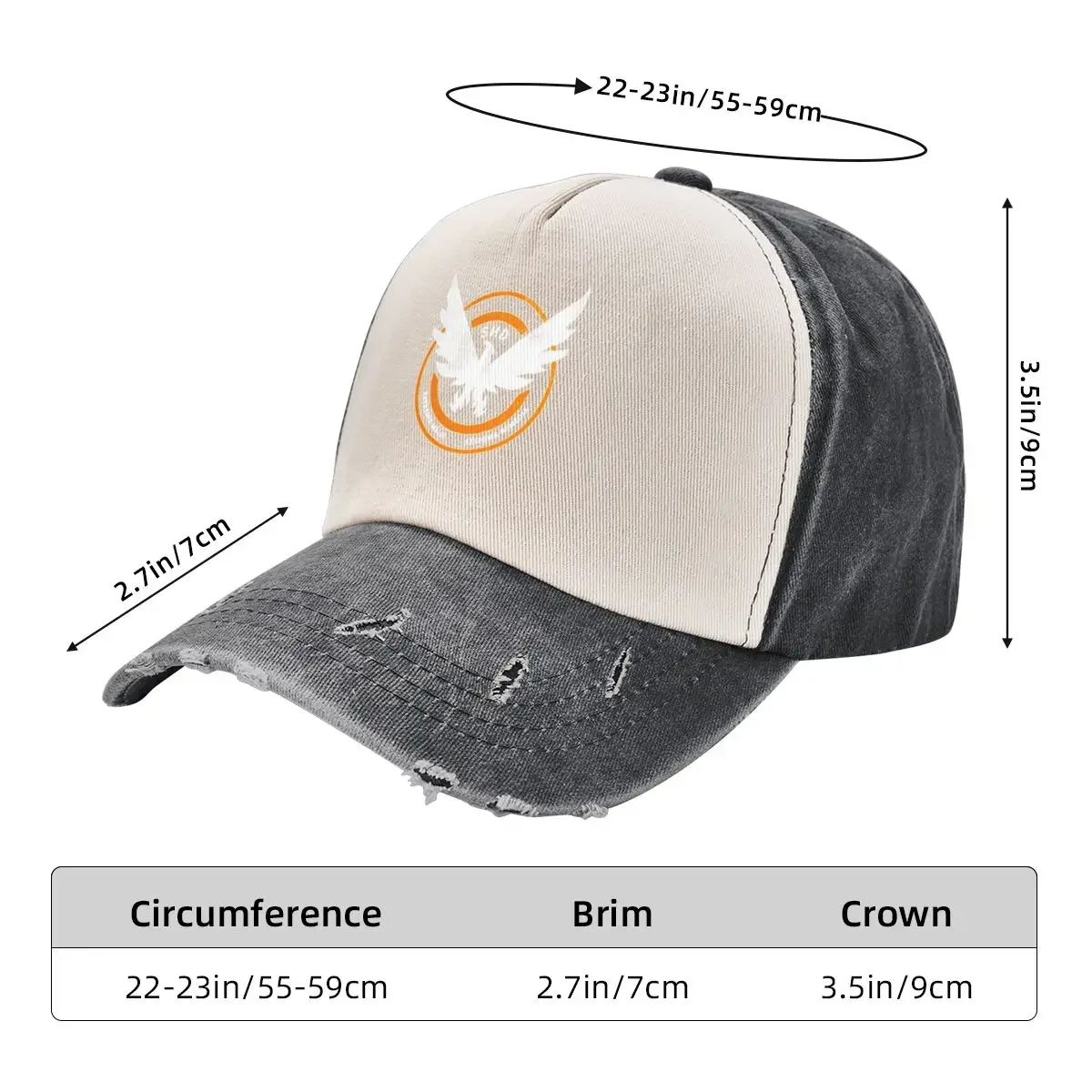 The Division SHD Grunge 2 Baseball Cap cute Hat Beach Rave Caps Male Women's