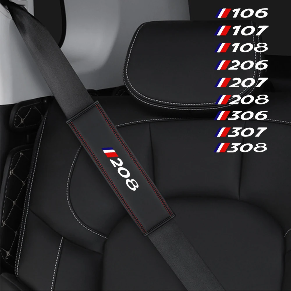 

1 PCS Car Seat Belt Cover Car Seat Belt Case Protector Shoulder Strap Pads For Peugeot 106 107 108 206 207 208 306 307 308