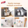 TAILI 1pcs Toothbrush Holder Suction Cup Wall Mounted Drill-Free for Bathroom Shower Electric Toothbrush Toothpaste Razor Holder 6