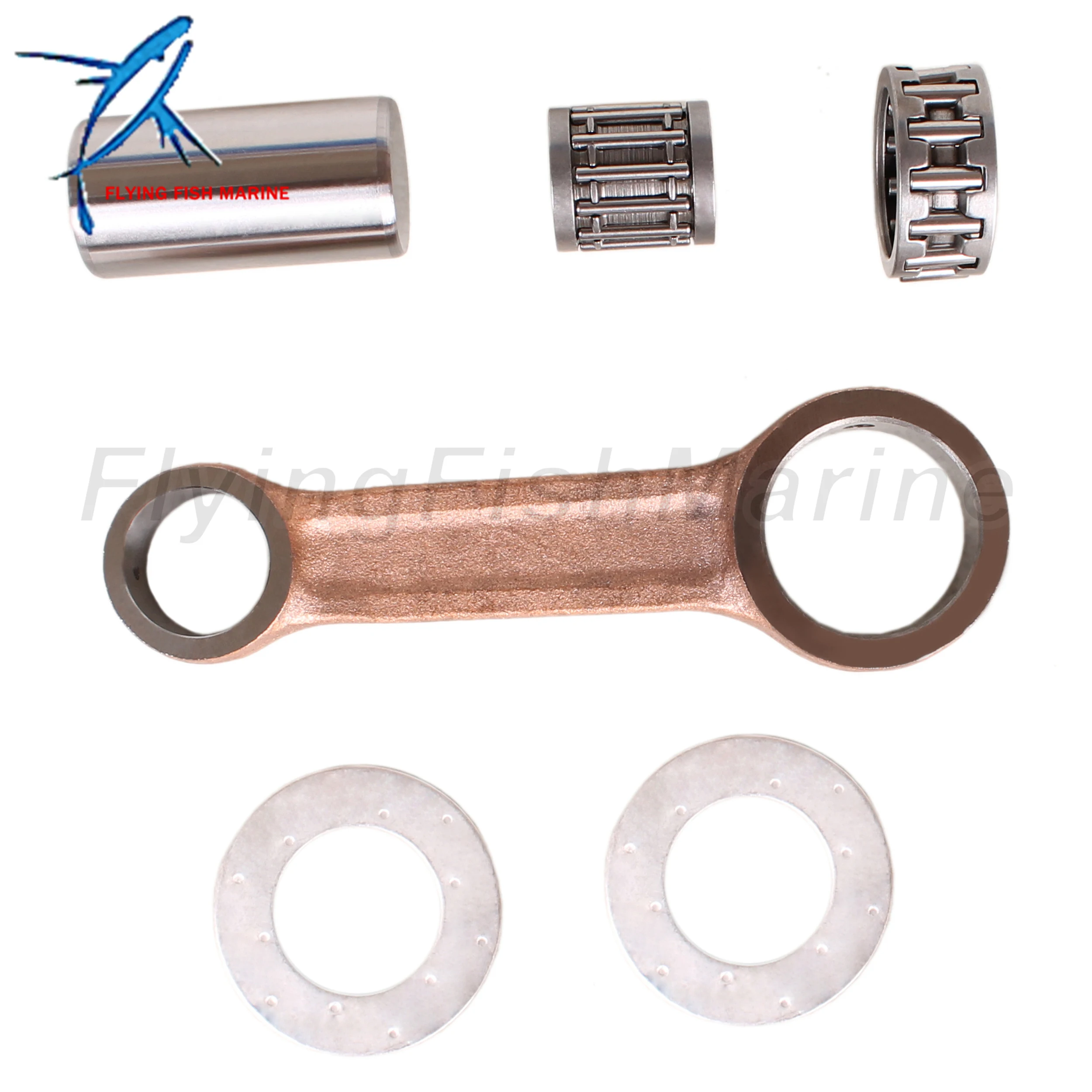 Outboard Motor Connecting Rod Kit for Tohatsu Nissan 4HP 5HP M4C M5BS NS4C NS5B/ 629-813047 for Mercury 369-00040-0 369000400M