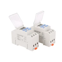 1pc AHC30A/AHC30B 40A 7 Days Din Rail LCD Weekly Programmable Electronic Timer Switch 1NO1NC 220VAC 12V24VDC 18ON/OFF Time Relay 2