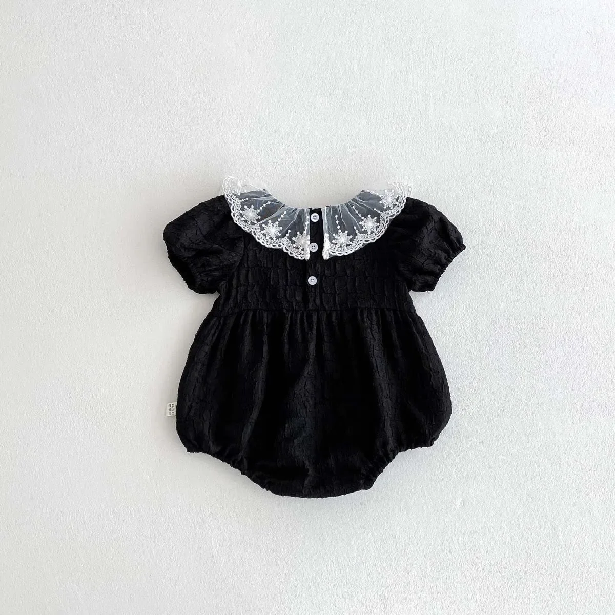 Baby Clothes Korean Style Baby Romper Short Sleeve Doll Collar