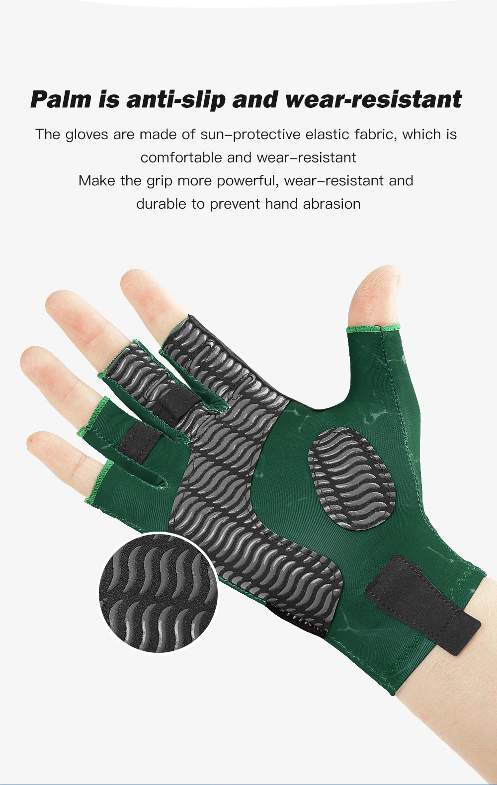 Fingerless Fishing Gloves are designed for Men and Women Fishing,Boating,Kayaking,Hiking,Running,Cycling Gloves