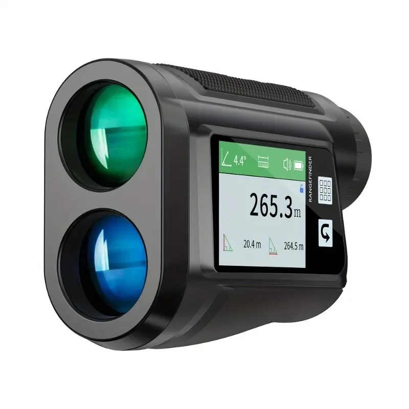 Golf 1200M High-Accuracy USB Rechargeable Laser Rangefinder Golf & Hunting Rangefinders with Side Display