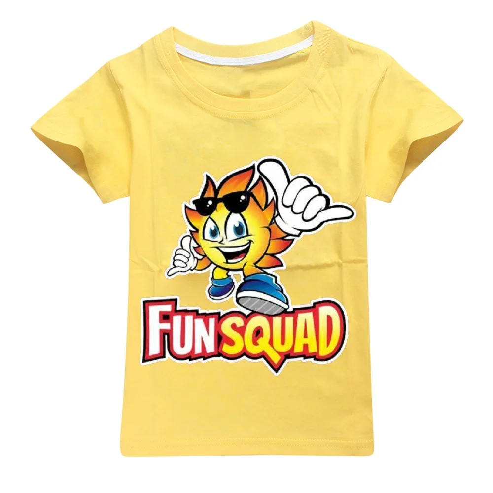 Boys Graphic Tee Cotton Short-sleeved T-shirts Fun Squad Kid Clothes Teenage Girls Summer Princess T Shirt 2-16Y Toddler Tops - 3