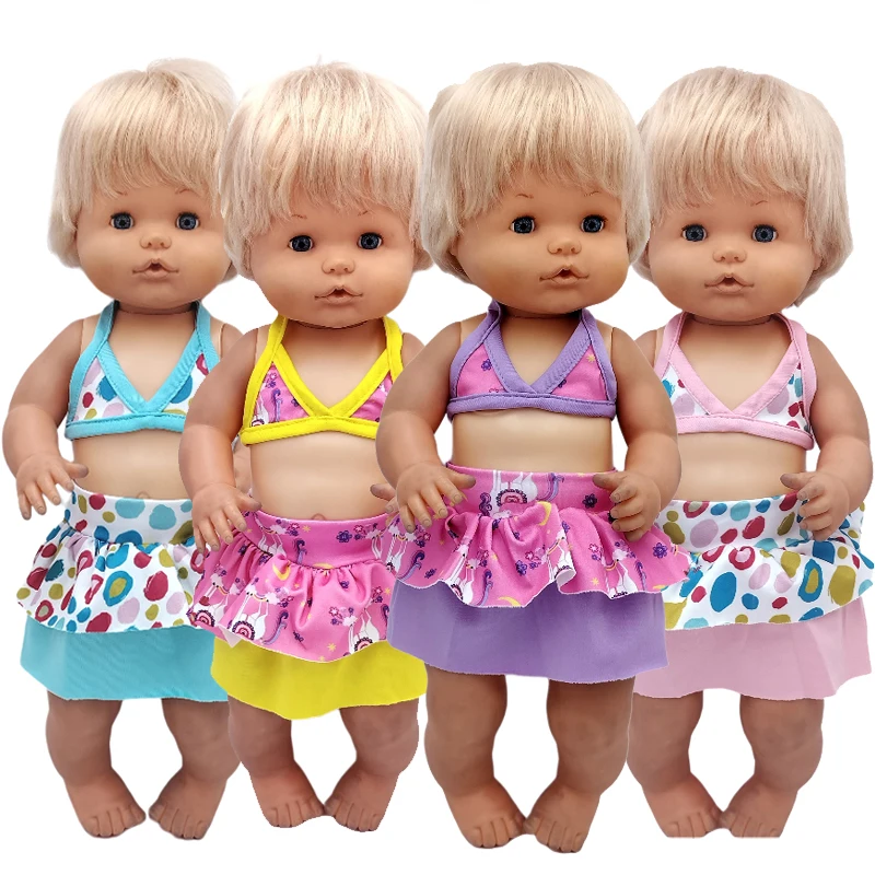 Nenuco Ropa Y Su Hermanita 17 "Baby Sister Dolls Blue Flower Dress Toys Clothes