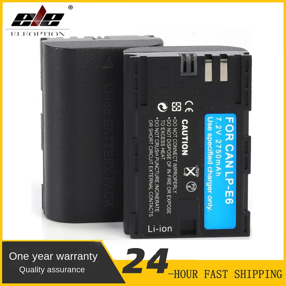 

2750mAh LP-E6 LPE6 Camera Battery For Canon for EOS 5D Mark II 2 III 3 6D 7D 60D 60Da 70D 80D 90D DSLR for EOS 5DS