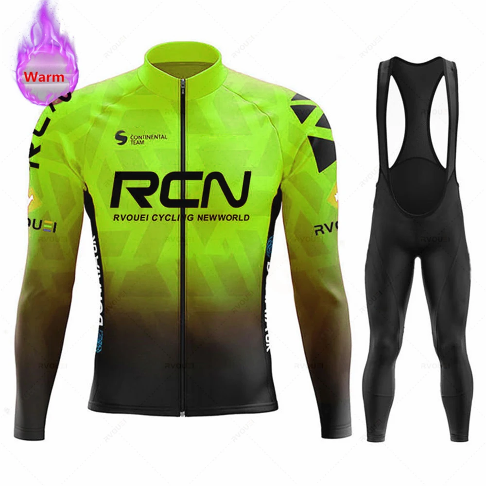 RVOUEI Thermal Fleece Cycling Clothing 2026 Team Winter, Men's Jersey Suit, Warm Bicycle Bike Clothes, MTB Maillot Ciclismo Hombre - Image 6