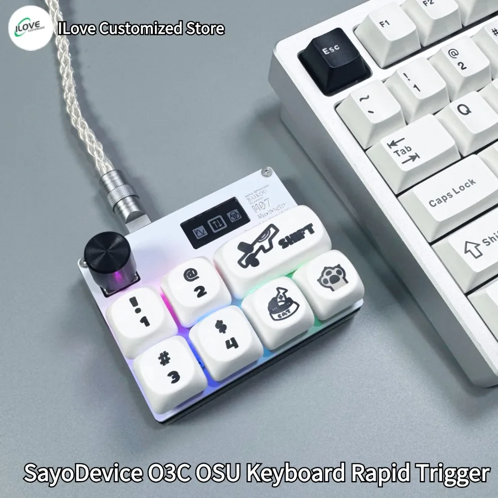 SayoDevice-O3C OSUキーボード,高速トリガー,ホールスイッチ