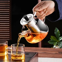 1800ML Home And Kitchen Transparent Glass Water Jug Camping Water Bottle Cold Coffee Pot Coffeeware Teaware Drink ItemsKettle 5