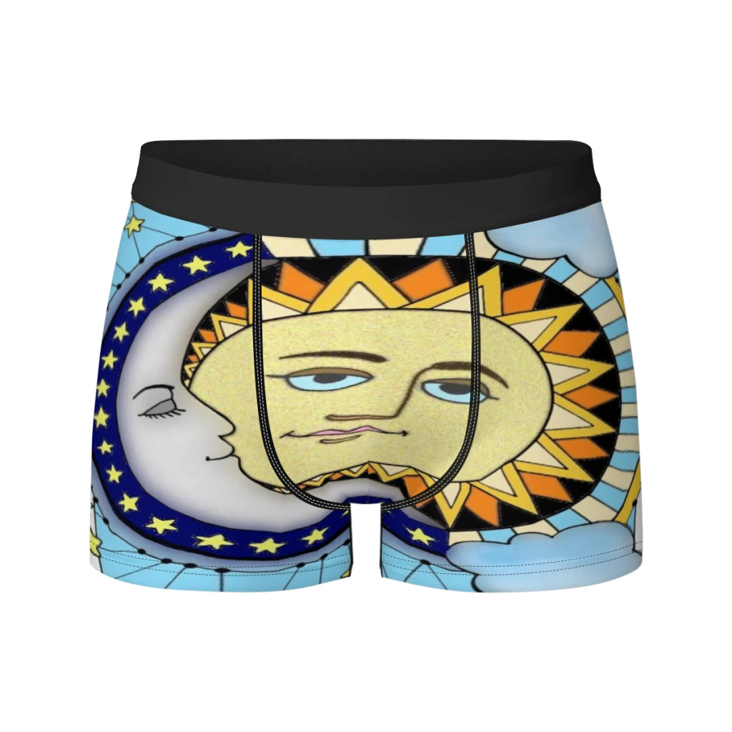 thumbnail image 1 of Calzoncillos tipo bóxer Sun Moon Star para hombre, ropa interior transpirable para hombre, 1 of 5