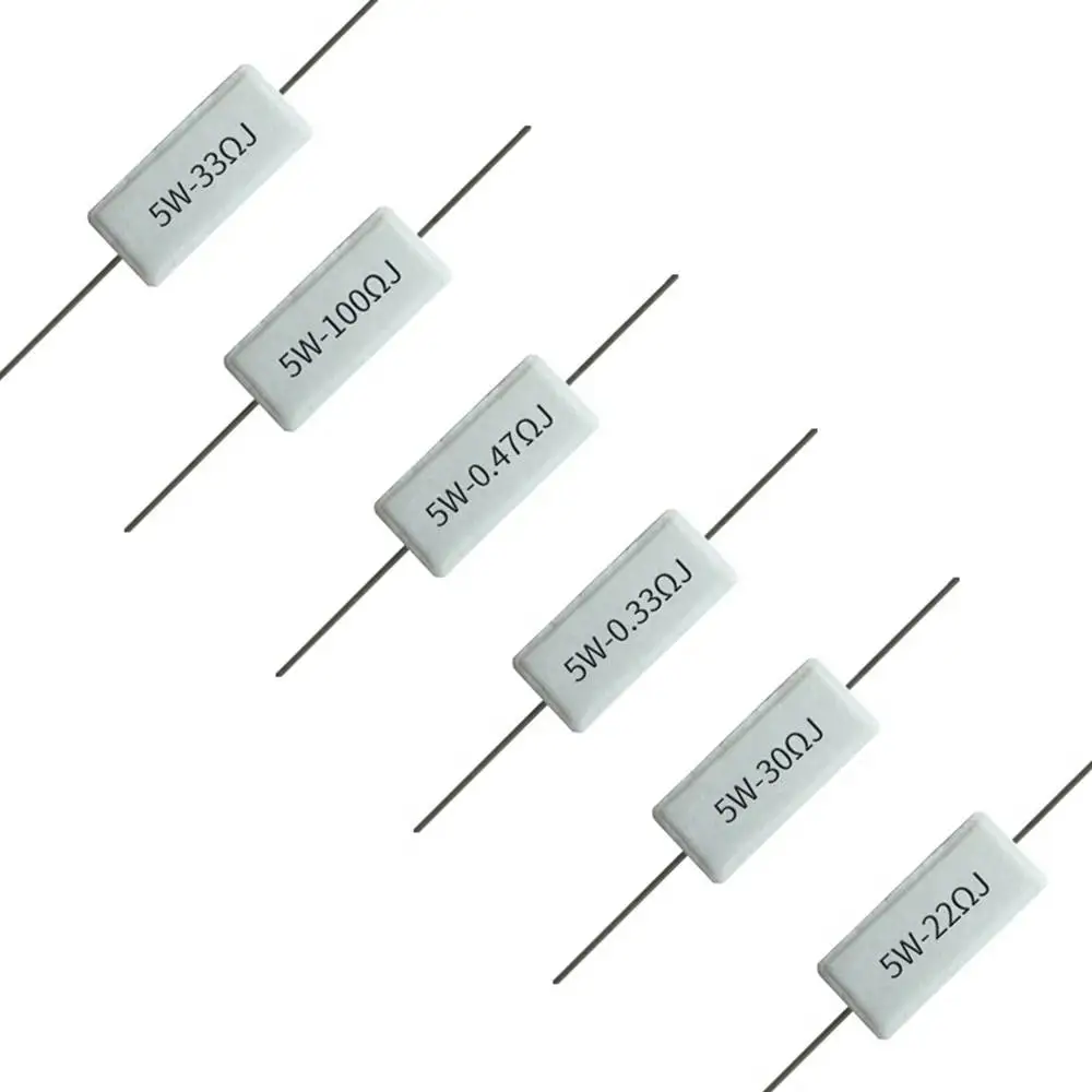5pcs 5W22RJ 22 ohm 5W &plusmn;5% RX27-1-5W SQP Cement Resistance