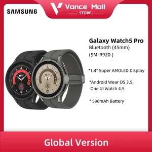Samsung-reloj inteligente Galaxy Watch 5 Pro de 45mm, dispositivo con  pantalla Super AMOLED de 1,4 pulgadas, frecuencia cardíaca y medidor de  oxígeno en sangre, batería de 590mAh, GPS - AliExpress