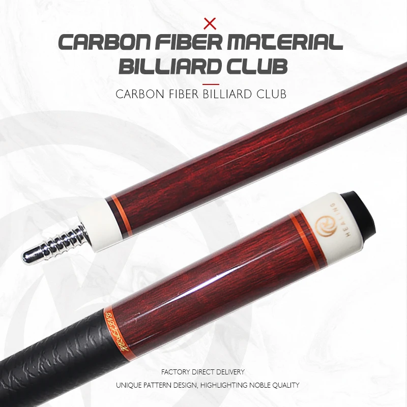 Ok HEALING-T700カーボンファイバービリヤードキュー、2セクション