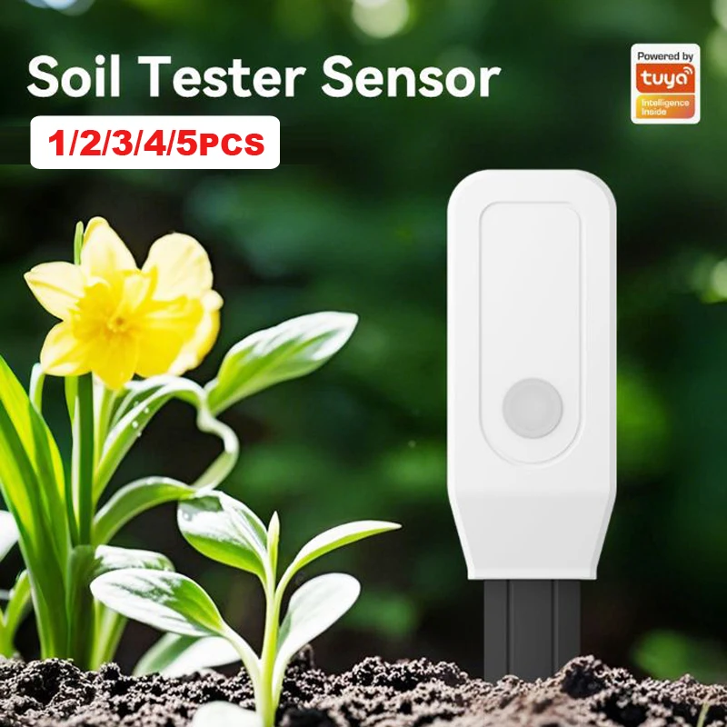 Tuya WIFI Temperature Humidity Detector Smart Soil Moisture Tester Sensor Monito