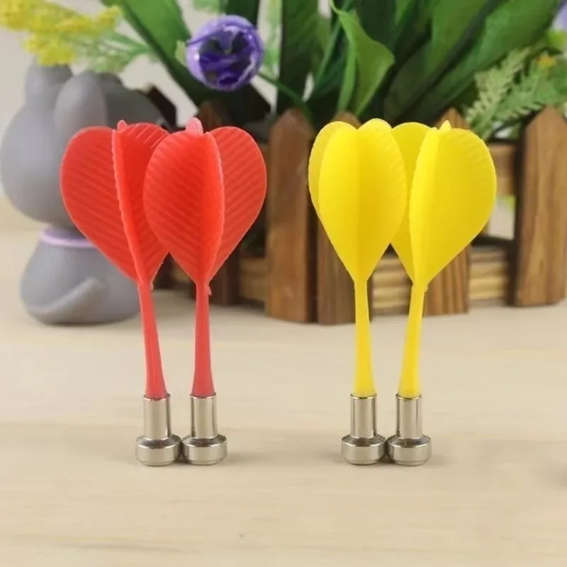 3Pcs/batch of Bull Eye Target Plastic Darts for Double-sided Magnetic Board Wing Magnetic Darts (color Random) Darts