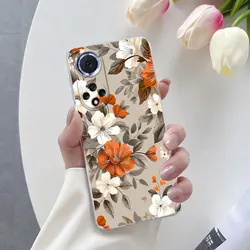 Luxurious Flower Clear Soft Silicone Protective Phone Case for Honor 70 Lite 5G (TM2701)