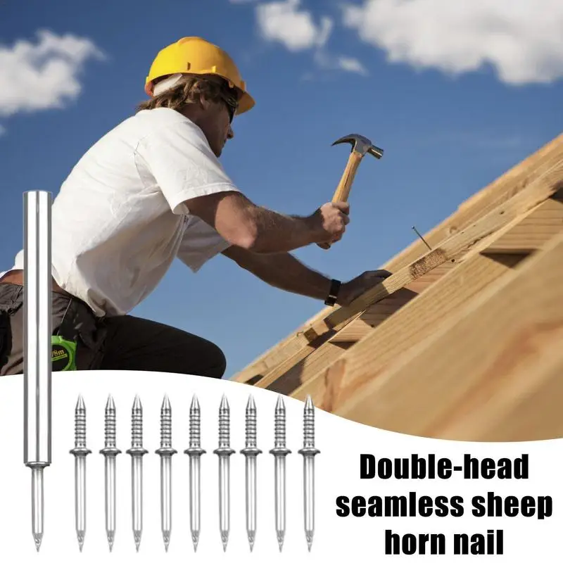 300-Pack Double Headed Skirting Nails With 3 Sleeve Tool