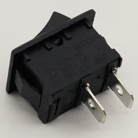 5Pcs/Lot Black Push Button Mini Switch 6A-10A 110V 250V KCD1 2Pin Snap-in On/Off Rocker Switch 5PCS/Lot 21MM*15MM BLACK - Image 4