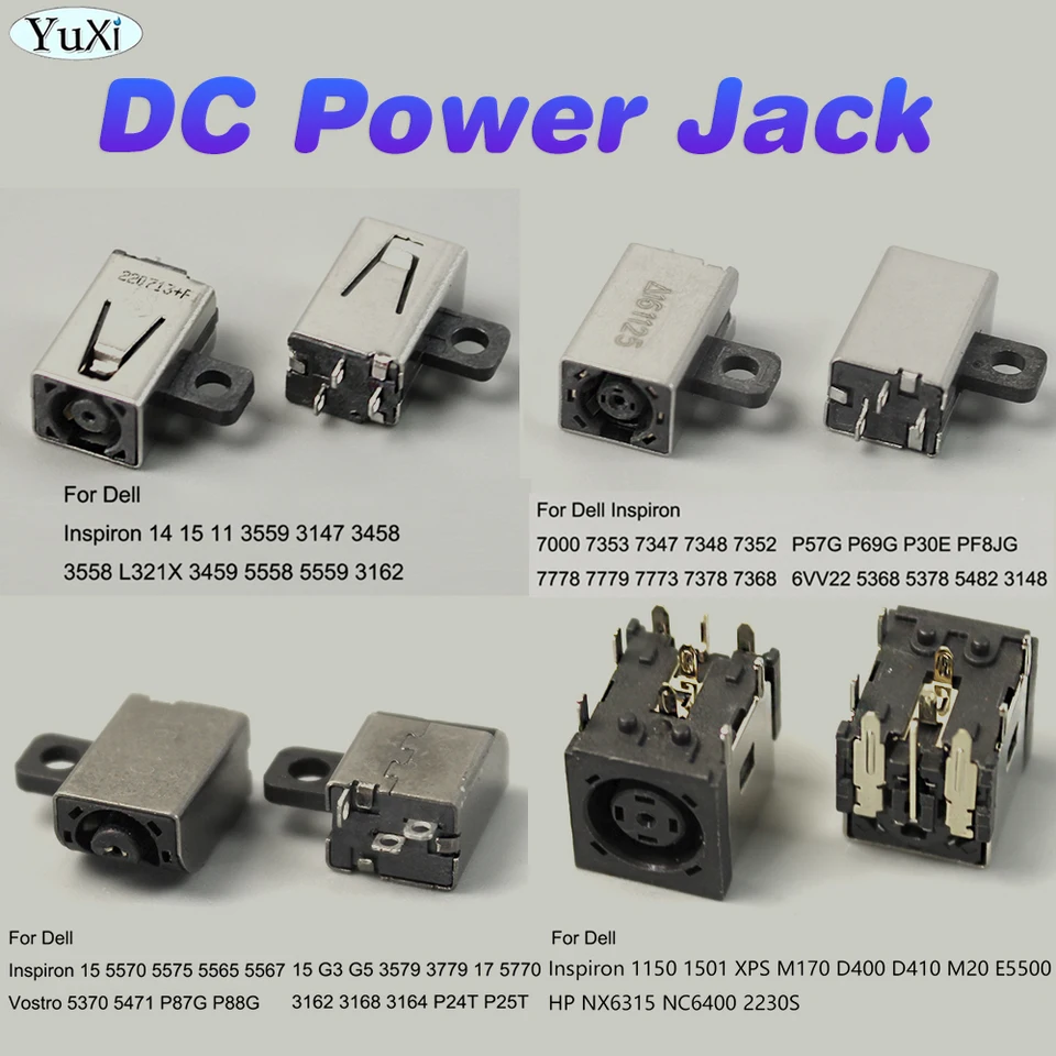 Gintai Alimentazione Carica DC Power Jack DC Dock Presa Cavo per dell Inspiron 15 5000 5455 5551 5552 5555 5566 5558 5559 P51F001 AAL20 KD4T9 0KD4T9 DC30100UD00 DC30100UI00 DC30100VV00 DC30100TT00