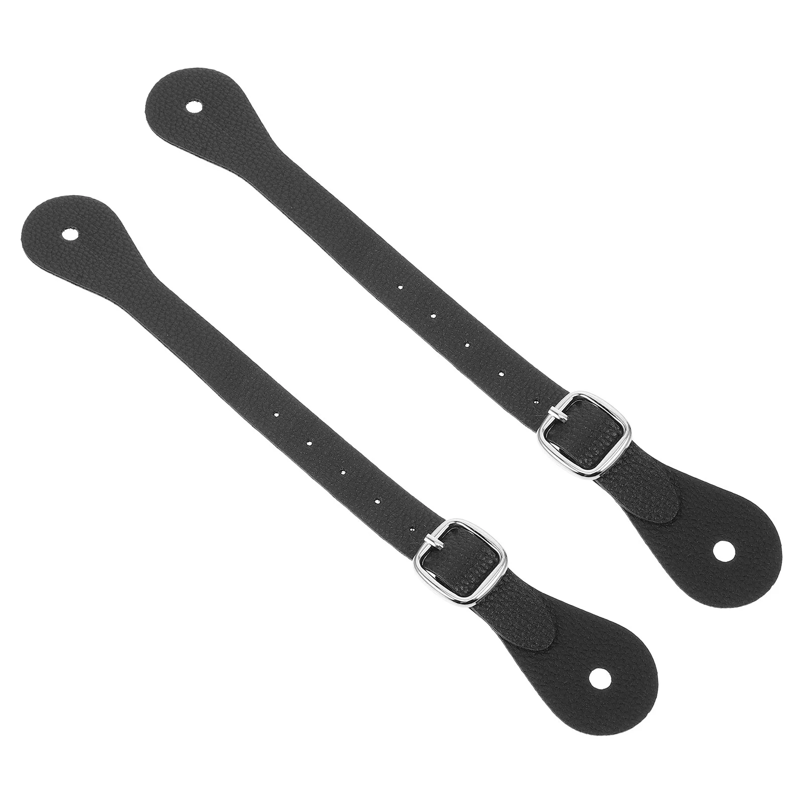 2Pcs Adjustable Riding Belt Spurs Straps Western Boot Blousers Cowboy Horse Riding Crops Accessories Durable Leather For Women 5