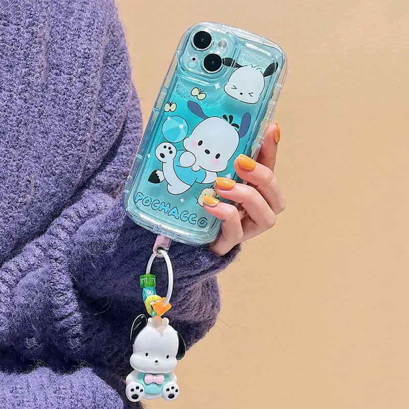 thumbnail image 1 of Funda de Hello Kitty con dibujos animados para iPhone, carcasa de TPU con bonito perro 3D Kuromi para iPhone 13, 15, 14 Pro Max, 11, 12 Mini, XS Max, XR, X, 8, 7 Plus, 6, 6S, SE, 1 of 5