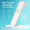 Thermometer for Adults and Kids Fast and Accurate Baby Thermometer Fever Alarm and Silent Mode LCD Big Screen Display Read 1