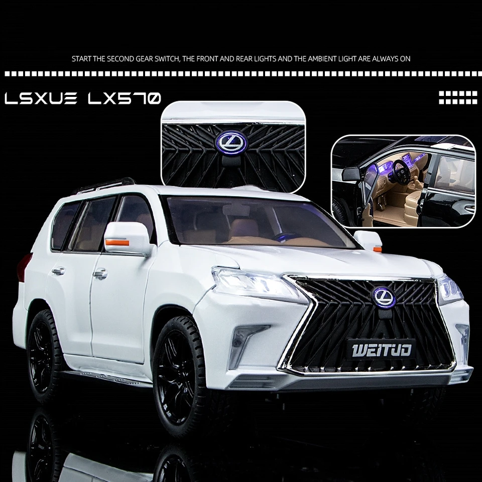 レクサス LX570 ホワイト LEXUS 1/18 LCDモデル 1/18 レクサス LX570 ホワイト