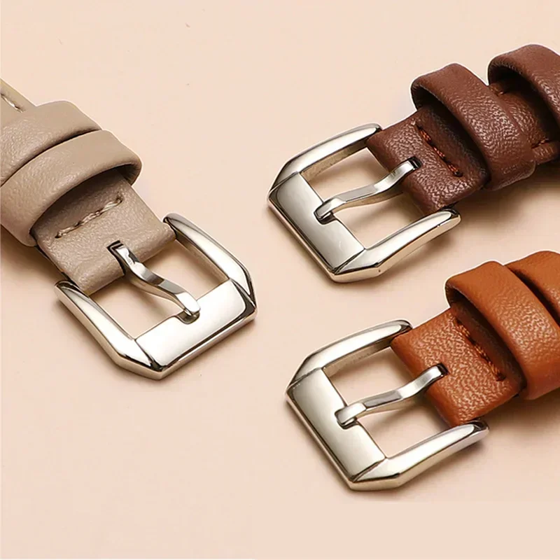 Elegant Slim Leather Loop Strap - Premium 22mm Wristband Replacement Bracelet