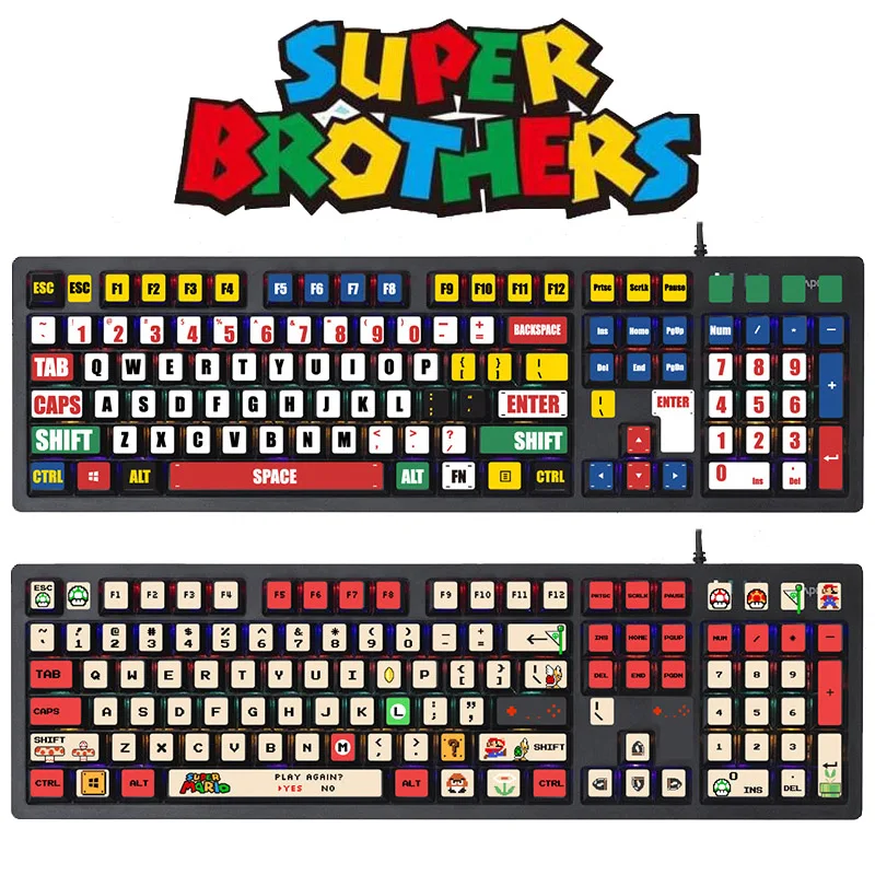 super-mario-bros-letters-keyboard-adesivos-capa-bonito-dos-desenhos