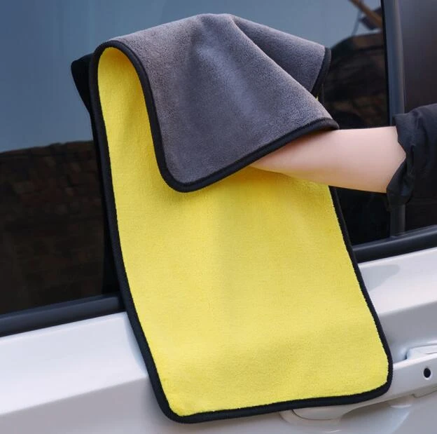 Absorbent towel 30x60CM Car Wash Microfiber Towel Car Cleaning Drying Cloth Hemming Car Care Cloth Detailing Car Wash Towel best wax for black cars