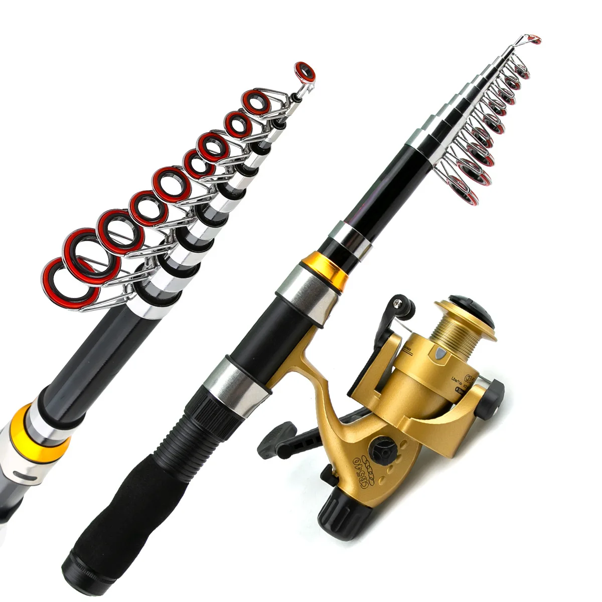 Portable Sea Fishing Kit with Rod, Reel, Hooks & Line 3