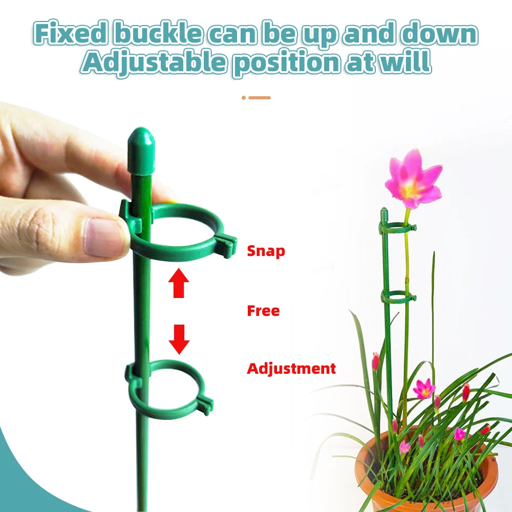 30/40/50CM Plant Supports Flower Stand Butterflies Orchid Support Rod Climbing Plants Stick Protection Vegetable Garden Supplies