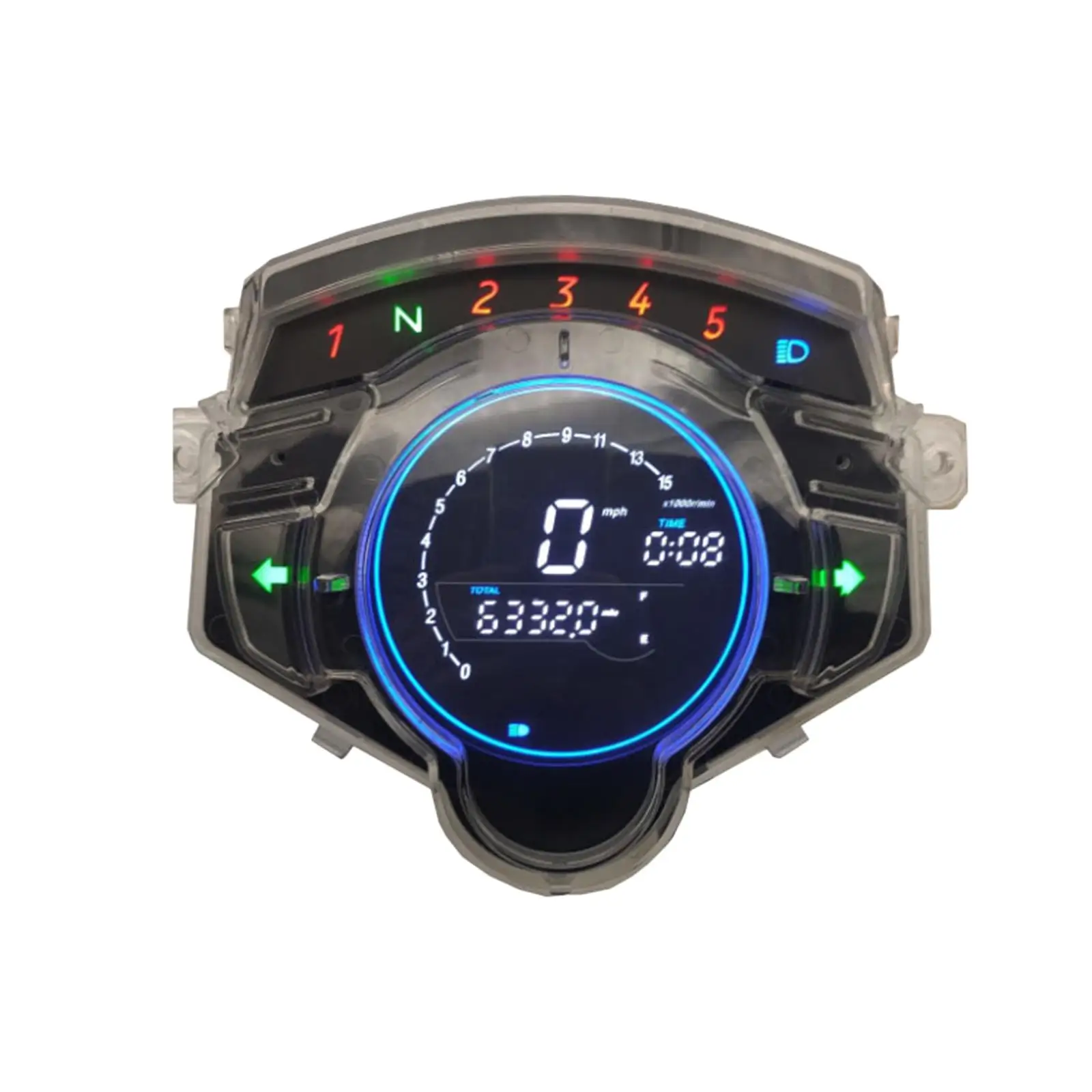 

Motorcycle LED Speedometer Digital Gauge Instrument for Yamaha LC135