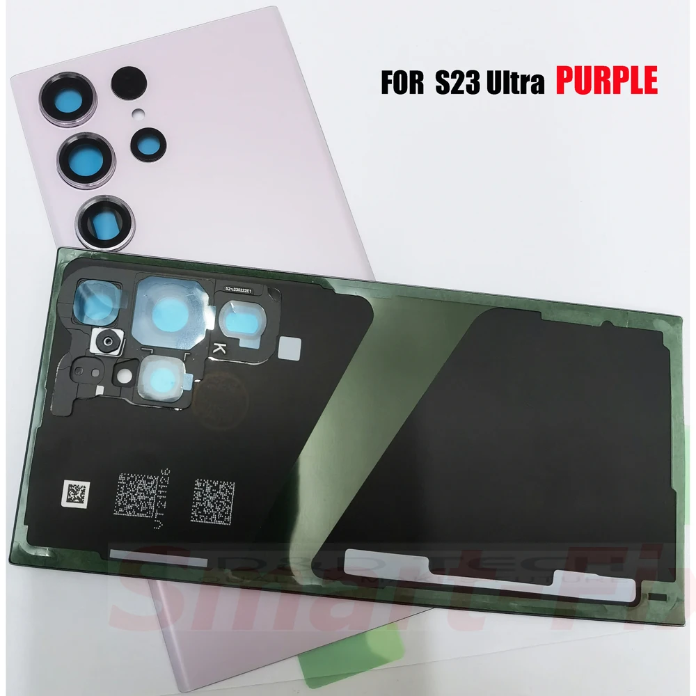 Premium Glass Back Battery Cover Case for Ultra Series 5G - Rear Door Housing Glass Panel Replacement
