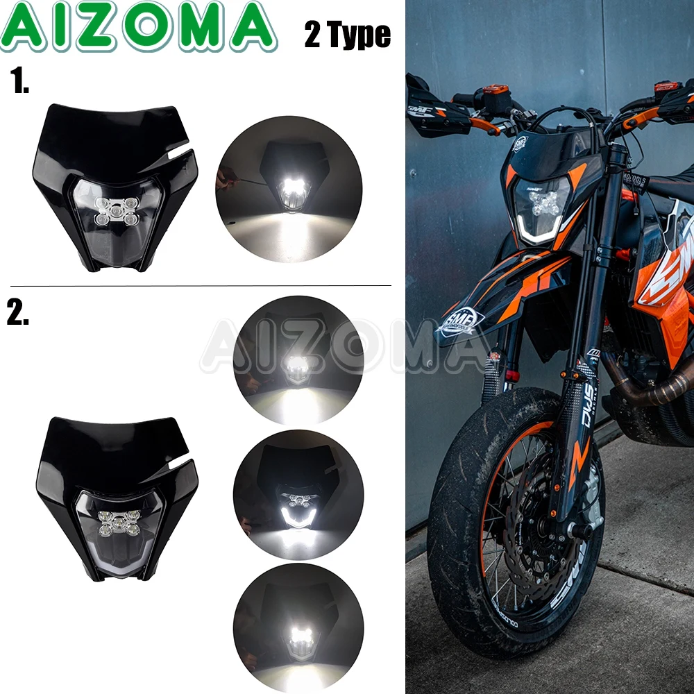 Free Shipping New Dirt bike LED Headlight DRL For KTM 20172021 EXC XCW