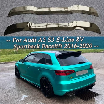 Ala spoiler sul tetto del bagagliaio posteriore per Audi A3 S3 S-Line 8V Sportback Facelift 2016-2020 Kit aerodinamico in plastica ABS stile Maxton