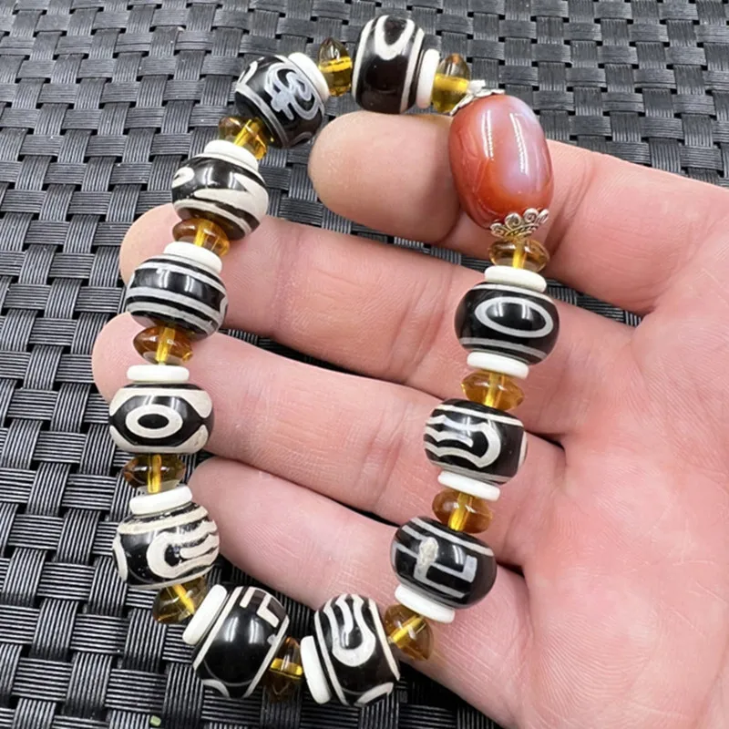 Braccialetto Di Giada Braccialetto Di Perline Di Abaco Di Agata Nera Braccialetto Di Perline Di Cielo Di Agata Braccialetto Di Perline Multi-Tesoro Br