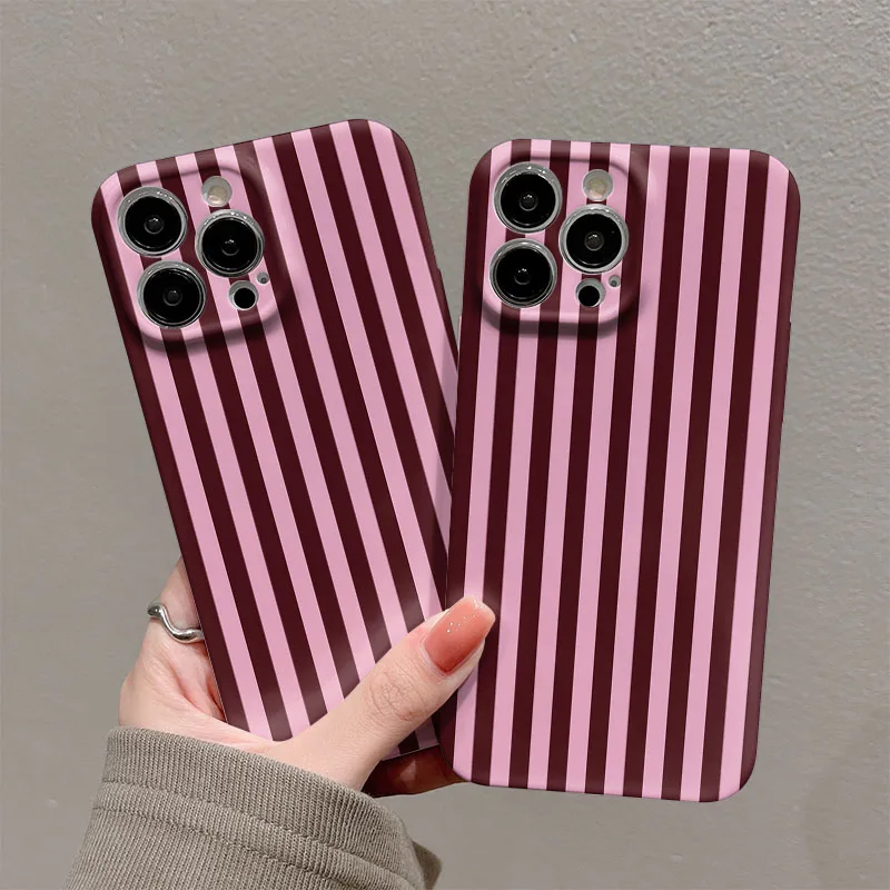 Sleek Vertical Stripes Phone Case - Stylish Protective Back Cover