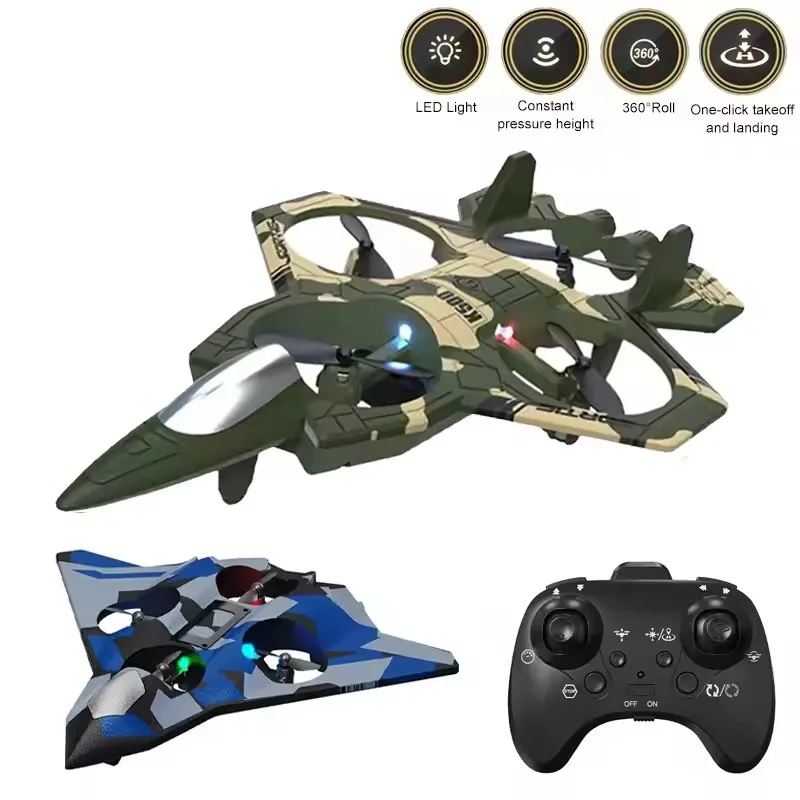 CZ63 K500MAX RC LED 전투기 2.4G 원격 조종 스턴트 글라이더 360 °   롤링 플라이트 플라잉 EPP 폼 비행기 스턴트 모델 장난감