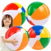 20" 4pcs Beach Balls Large Rainbow Beach Ball Inflatable Swimming Pool Water Games Toys for Kids Summer Beach Party Fun Gifts 1