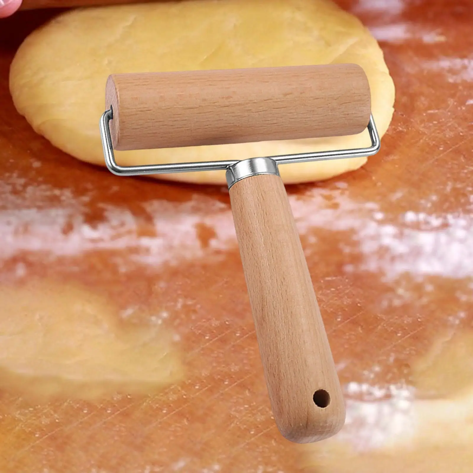 Dough Roller Tools Roller Stick Pastry Roller Cooking Handmade Handheld Rolling Pin for Home Crust Pie Pizza French Fondant