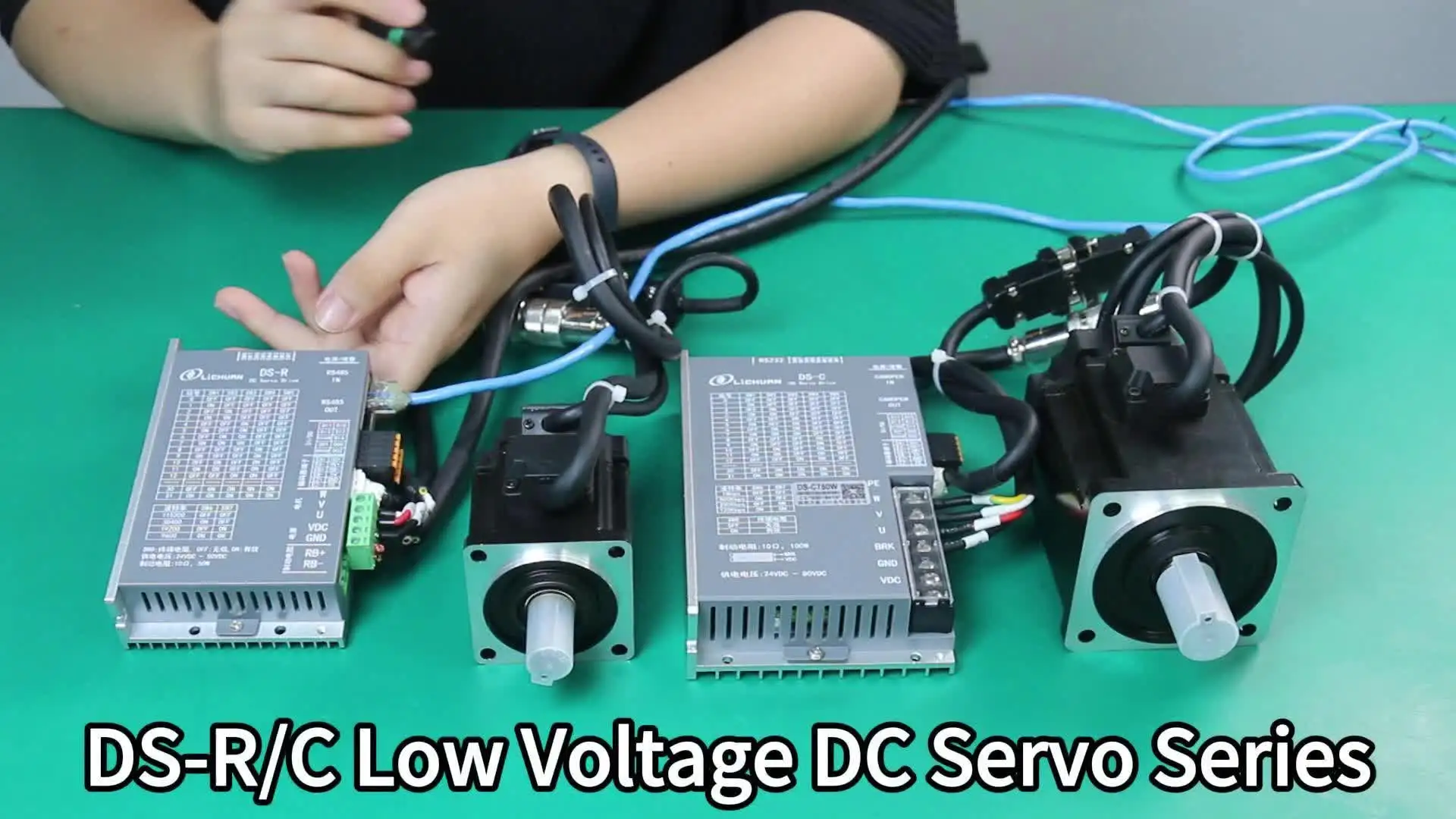 Lichuan DS-R LowVoltage 48V 6/10A 200/400W Контроллер серводвигателя 3000RPM 0 637/1 27N.m Комплект драйвера