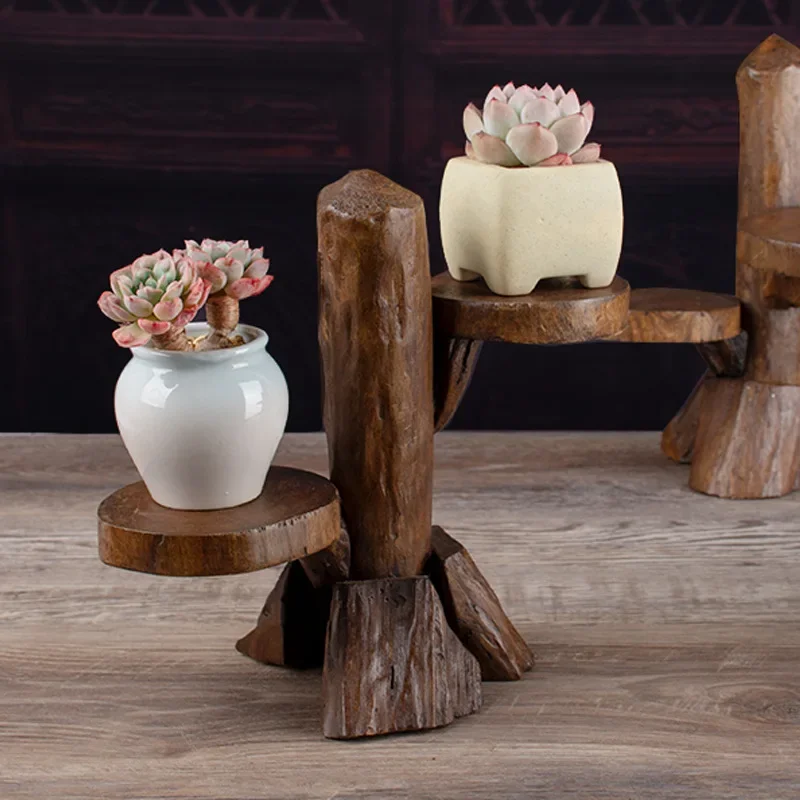 Imported Solid Wood Desktop Storage Rack Mini Multi-layer Green Plant Stand Balcony Bay Window Succulent Shelf Ornaments