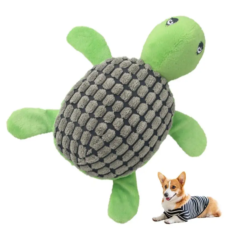 

Dog Squeaky Toys Super Soft Turtle Plush Animals Pet Chew Toys Outdoor Dog Puzzle Toys Dogs Tooth Cleaning Toy Indoor Cat Plush