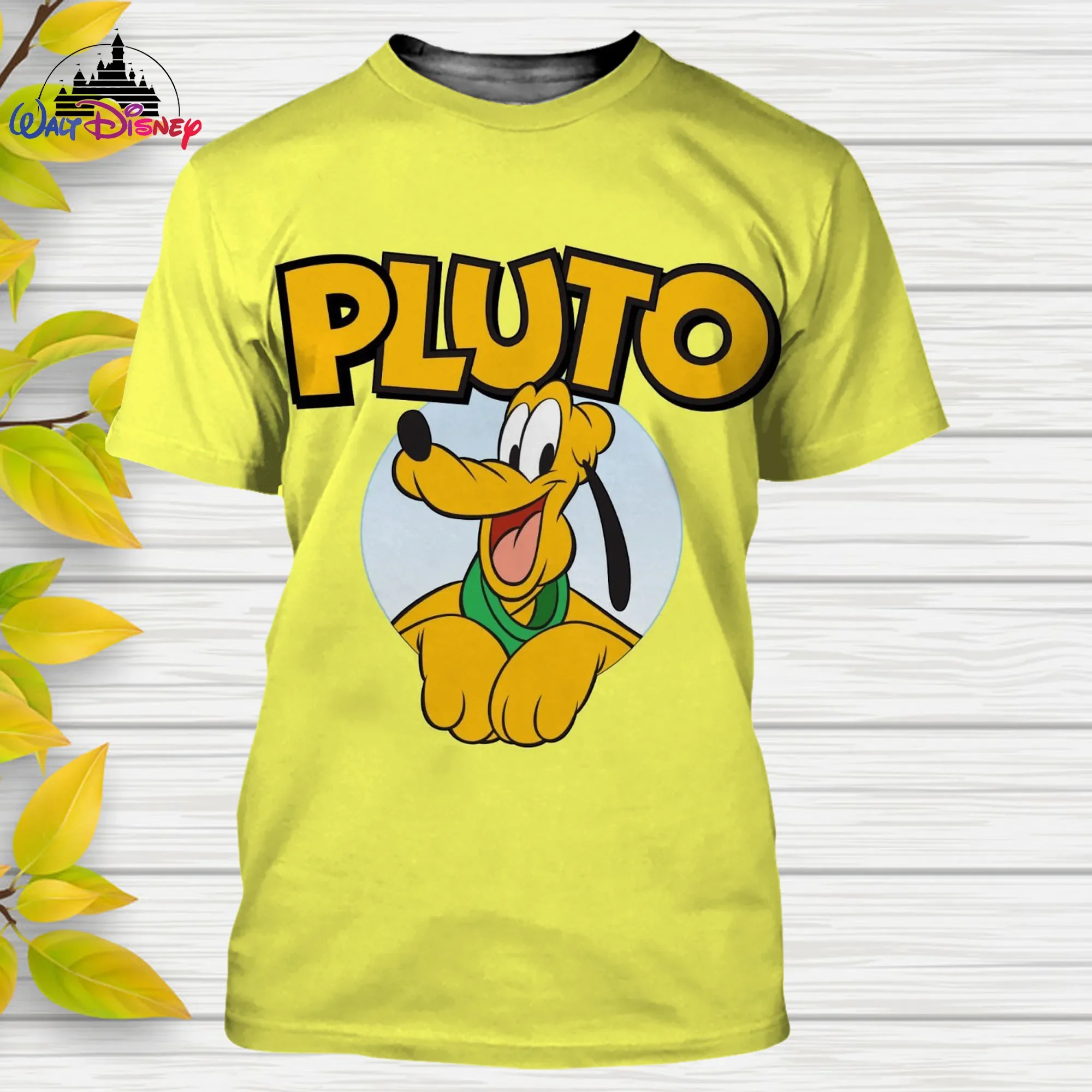 

Футболка Pluto Dog с мультяшным 3D рисунком, Повседневная стильная уличная одежда с коротким рукавом для мужчин и женщин, топы с 3D рисунком, Disney