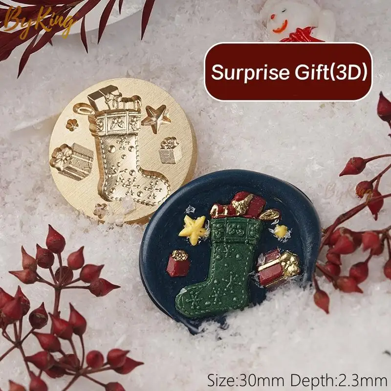 Merry Christmas Wax Seal Stamp Jingle Bell Snowflake Santa Claus Deer Sock  Tree Christmas Gifts Stamp Wax Sealing Stamp