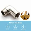Shower Head Elbow Adapter Shower Top Spray Elbow Chrome Angle Shower Head Connector Bathroom Accessories 4