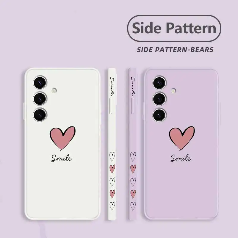 Elegant Liquid Lanyard Silicone Phone Case - Simple Love Collection